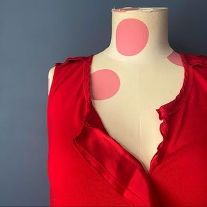 EXPRESS Red Tank Blouse MEDIUM